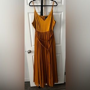 Gold ModCloth special occasion maxi dress size 24